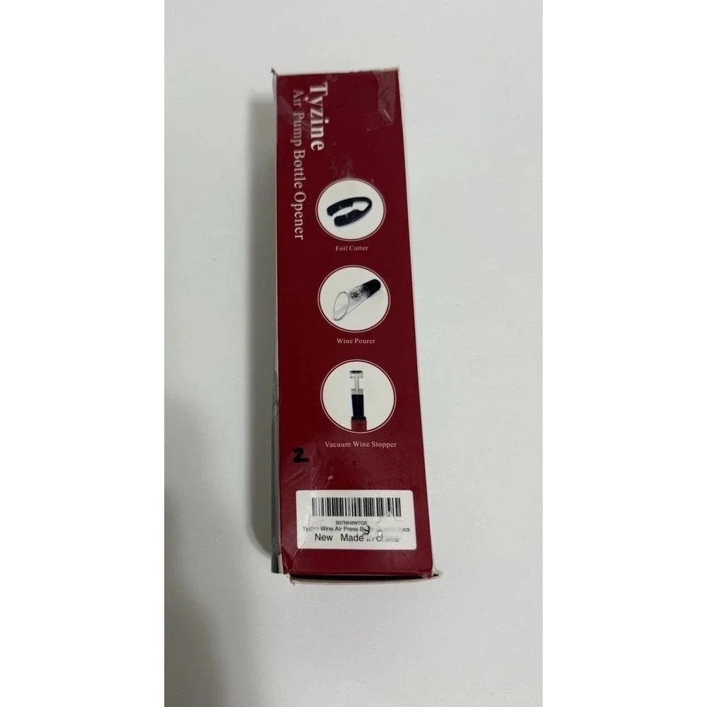 Tyzine Air  Pressure Pump Bottle Opener With Foil Cutter,Aerator‎ Pourer,Vacuum